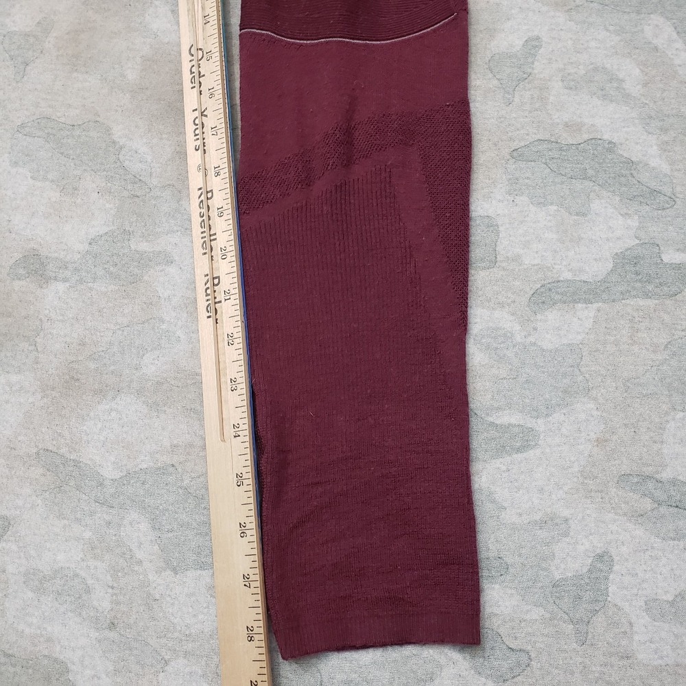 Smartwool Leggings Womens Medium Red Base Layer Intraknit 250 Pull On Outdoors - Picture 5 of 11